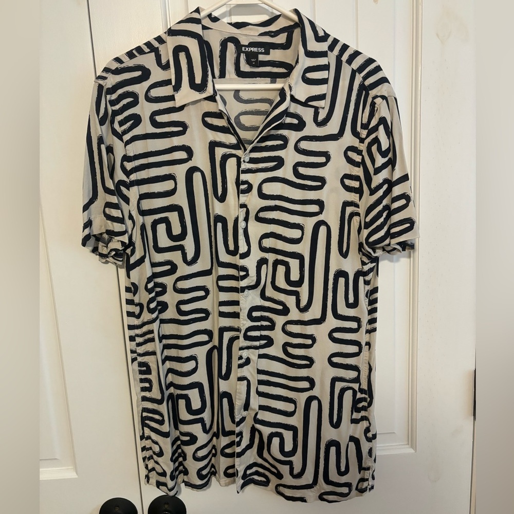 Medium button down Express top.